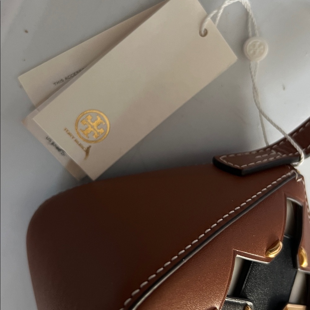 Tory Burch McGraw Die Cut Leather Wedge Hippie BOHO Shoulder Bag::RARE::NWT:: - Picture 10 of 14